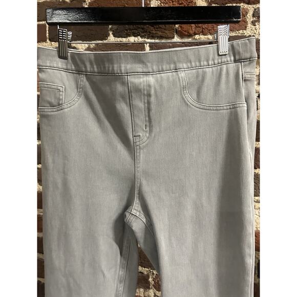 Spanx Gray Skinny Ankle Length Stretch Pull On Jean Jegging XL - Picture 3 of 7